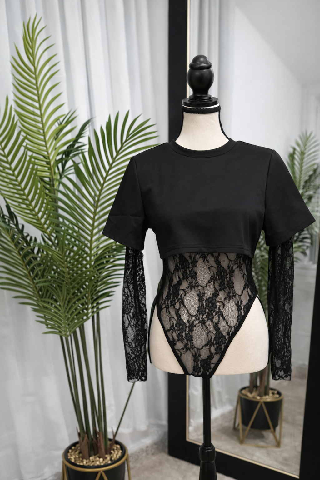 Lace Bodysuit T-Shirt