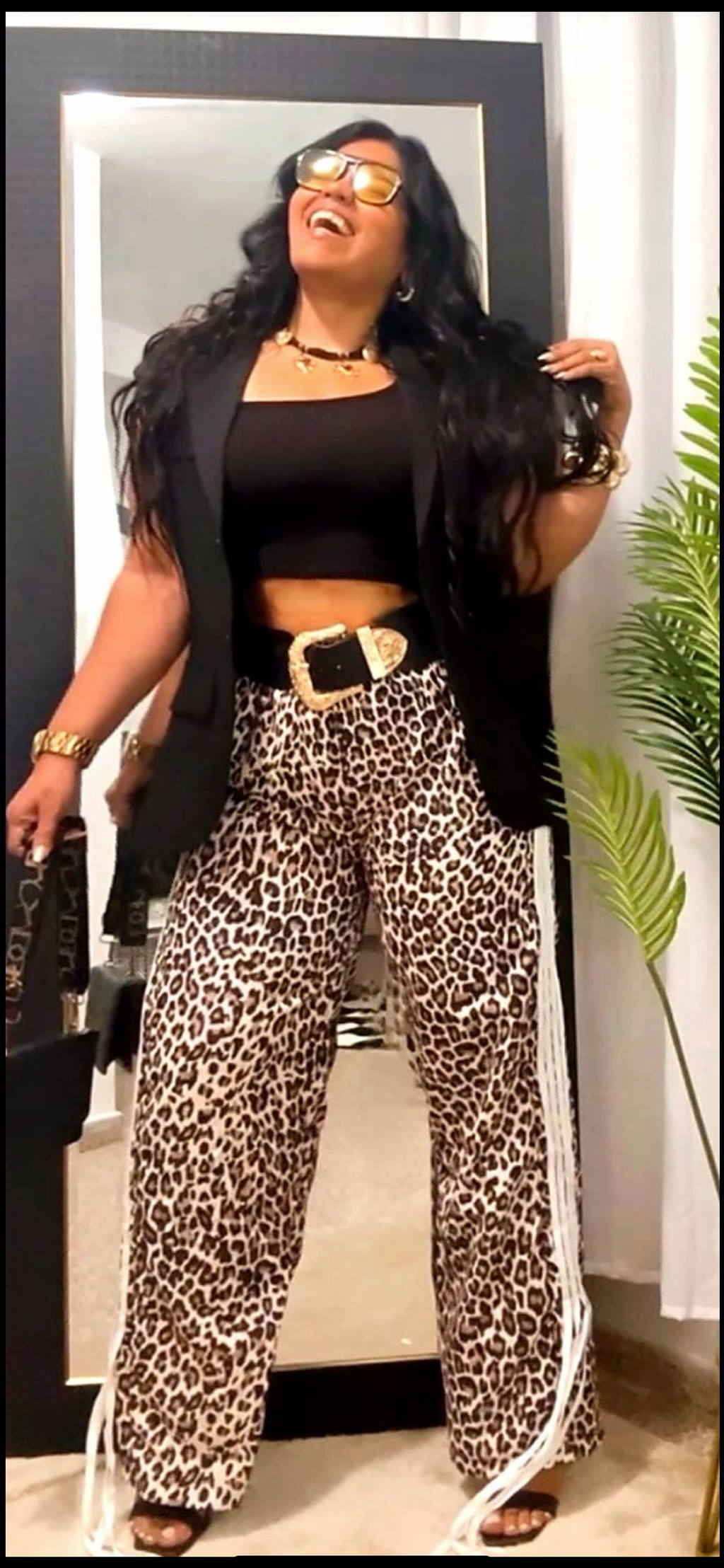 Luna Leopard Print Pants