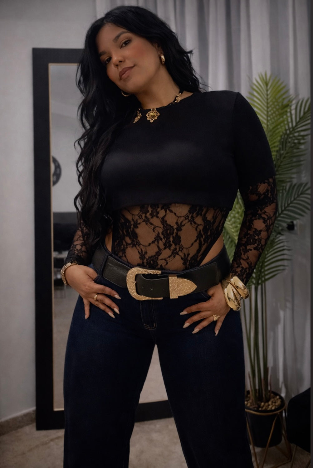 Lace Bodysuit T-Shirt