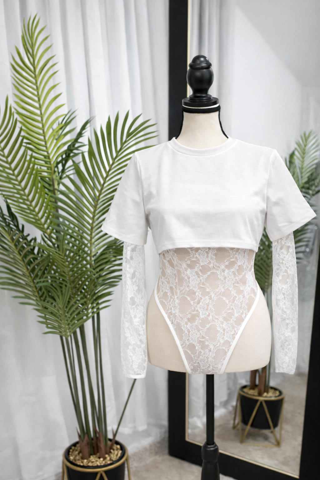 Lace Bodysuit T-Shirt