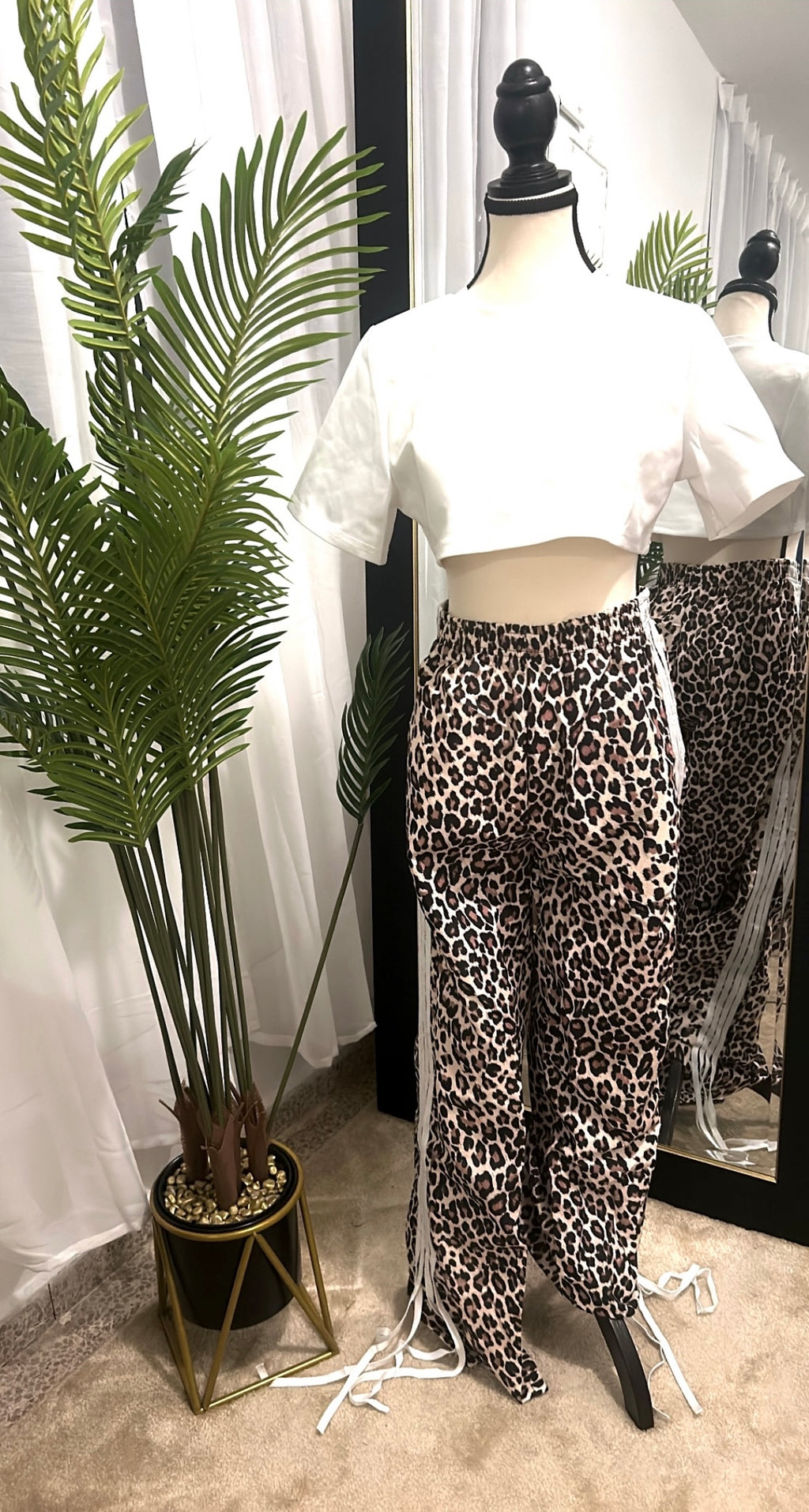 Luna Leopard Print Pants