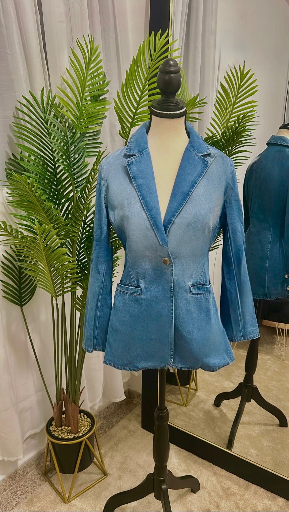 Chic Denim Blazer