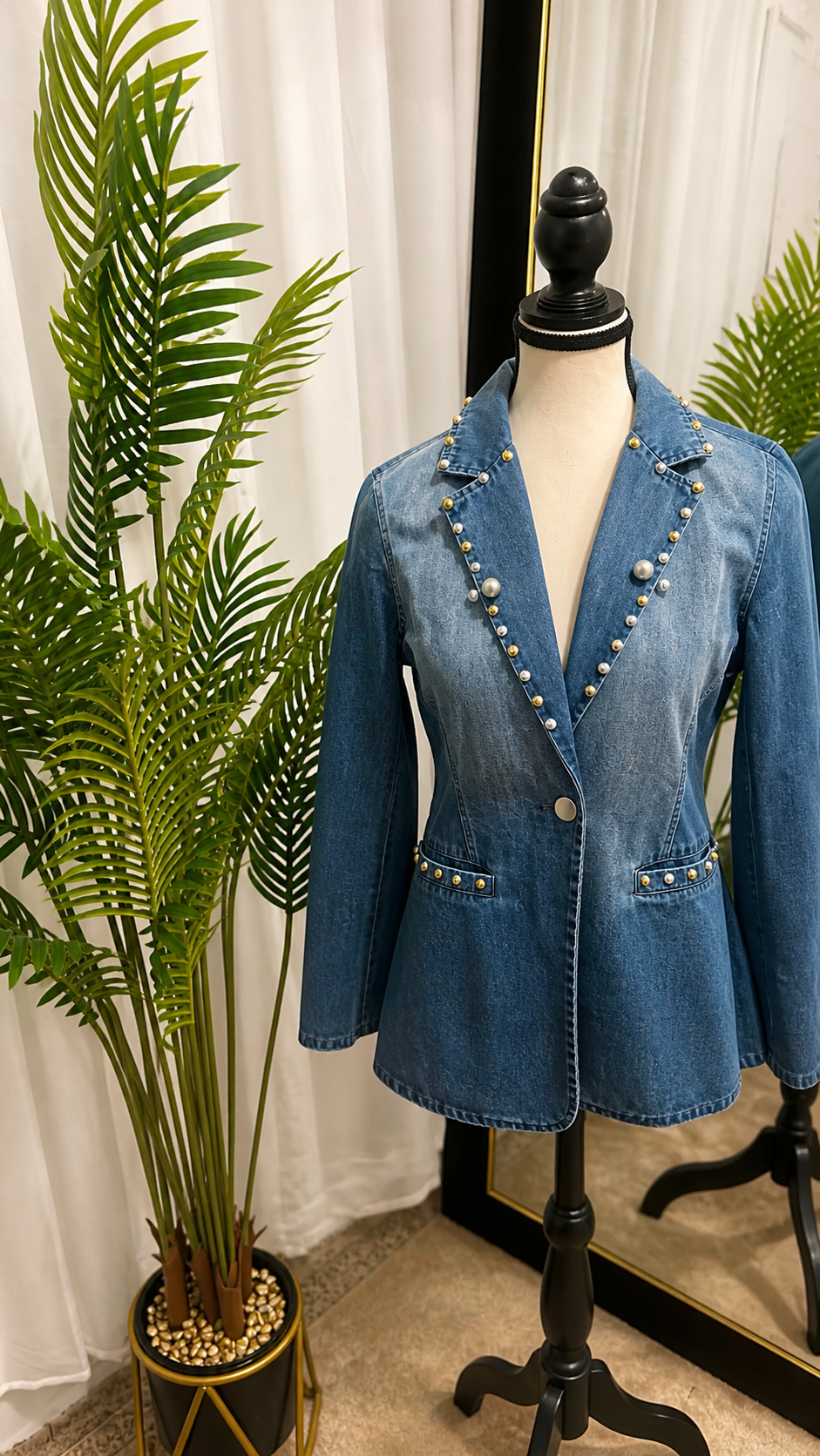Custom Denim Blazer