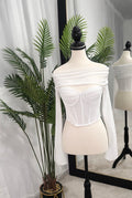 Off Shoulder White Top